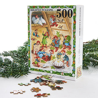 Vilhelm Hansen-pussel med 500 bitar och julmotiv