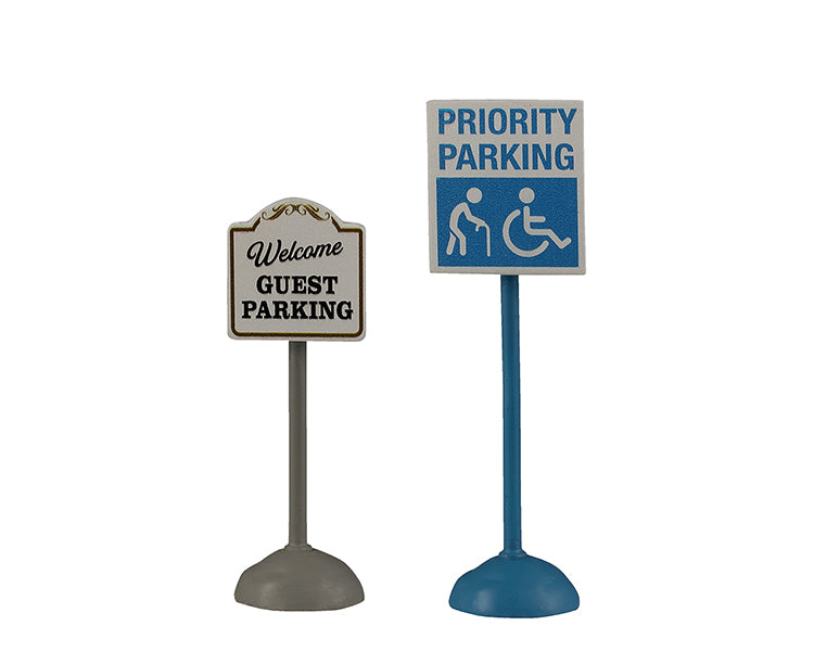 Parking Signs skilte til juleby fra Lemax