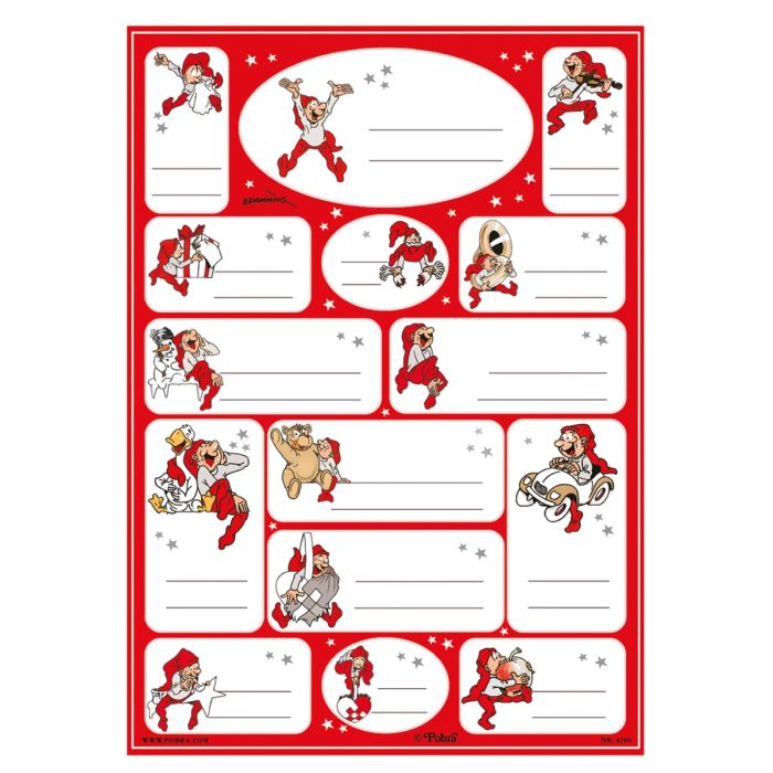 Bramming klæbegavemærker 30 stk