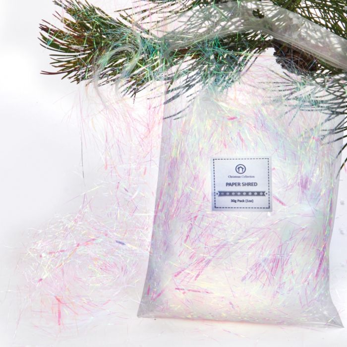 Lamettastrimler hvide med refleks