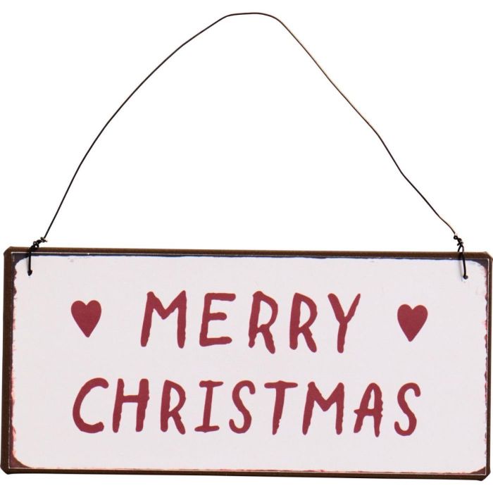 Metalskilt Merry Christmas