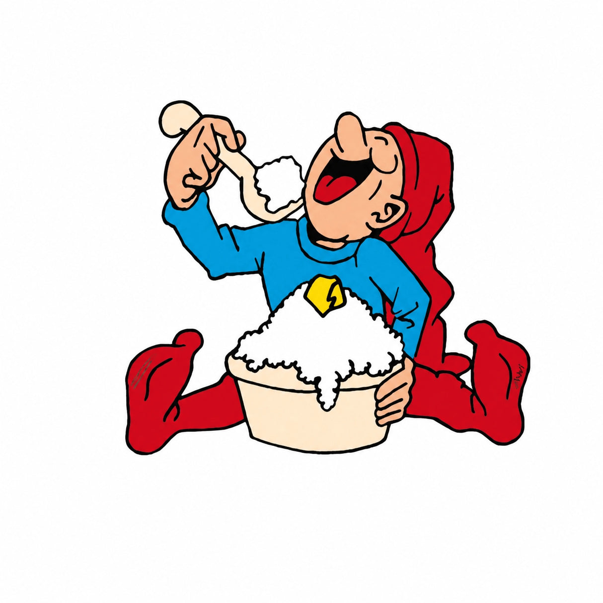 Bramming Tomte i trä 40 cm älskar julen