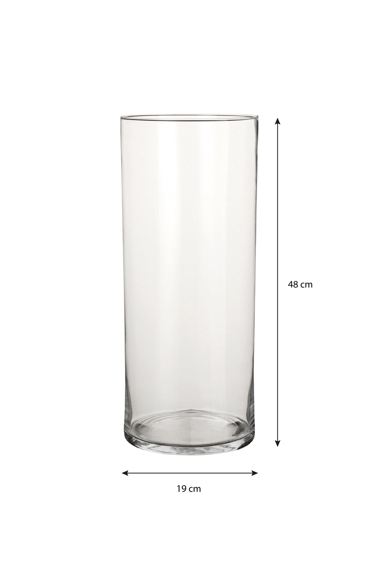 Vase med målestoksforhold på