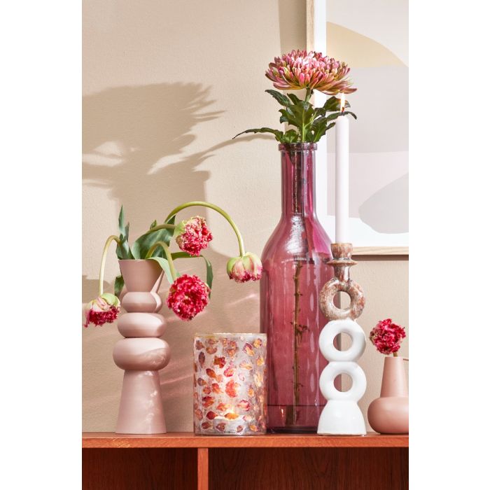 Bente Lanterne med blade 17 cm høj