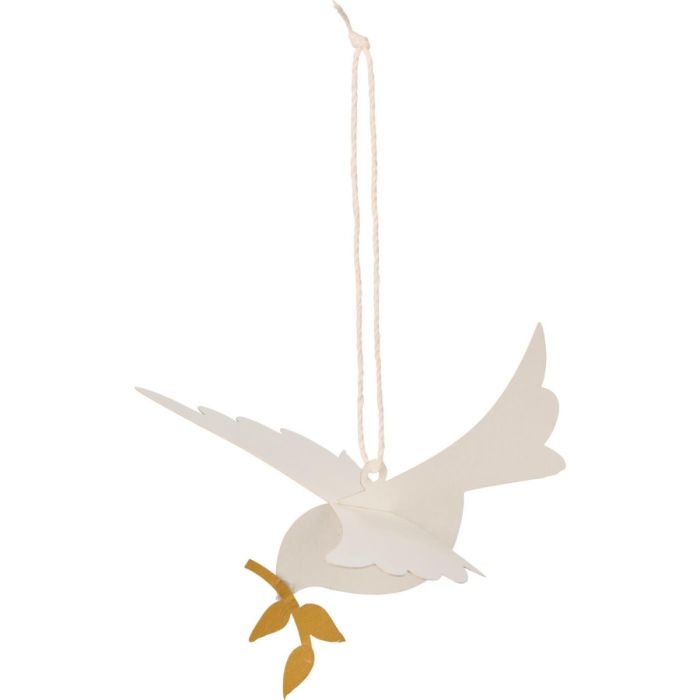 Fugle til ophæng med kvist i næbbet 4-pak