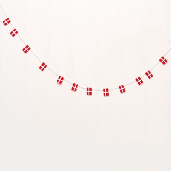 Flagguirlande med små filtflag