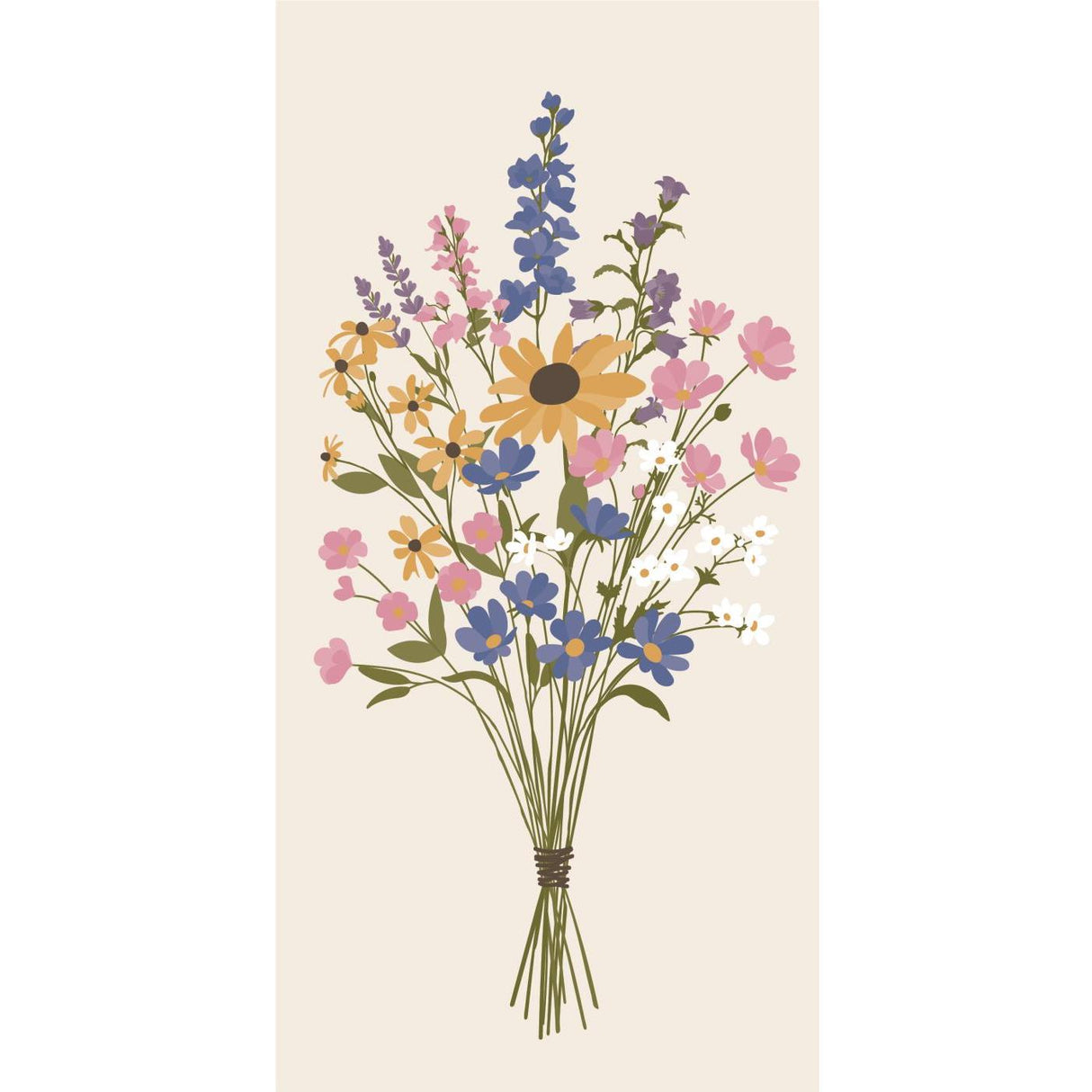 Servietter med sommerblomster fra Ib Laursen