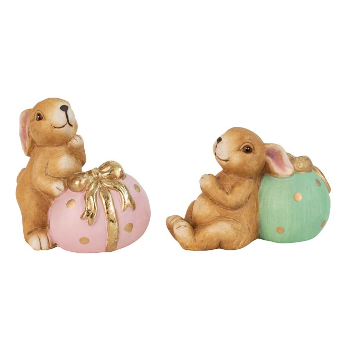 Hare med påskeæg 11 cm høj
