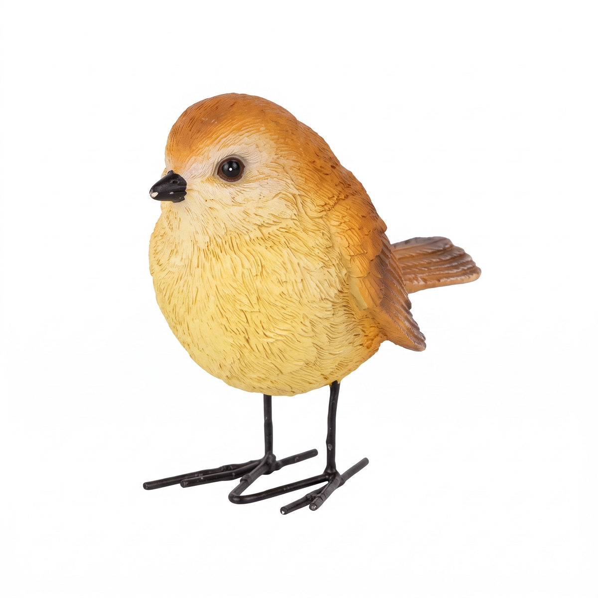 Fågel med metallfötter