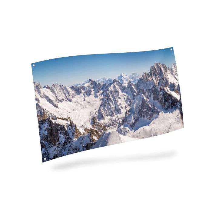 Stor baggrund med bjergkæde