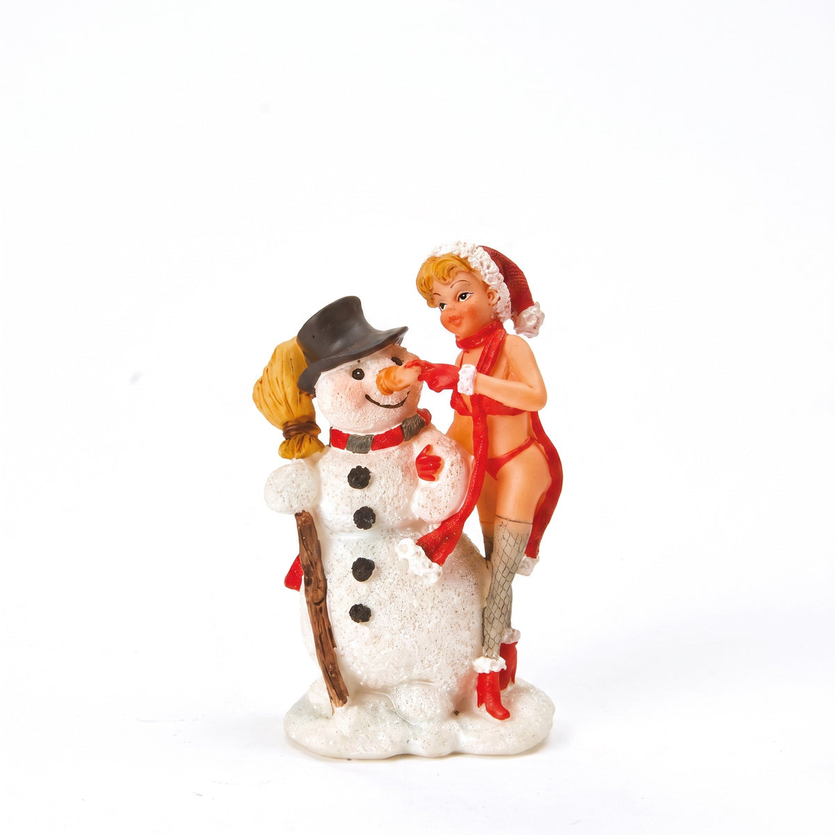Julgodis med snögubbe