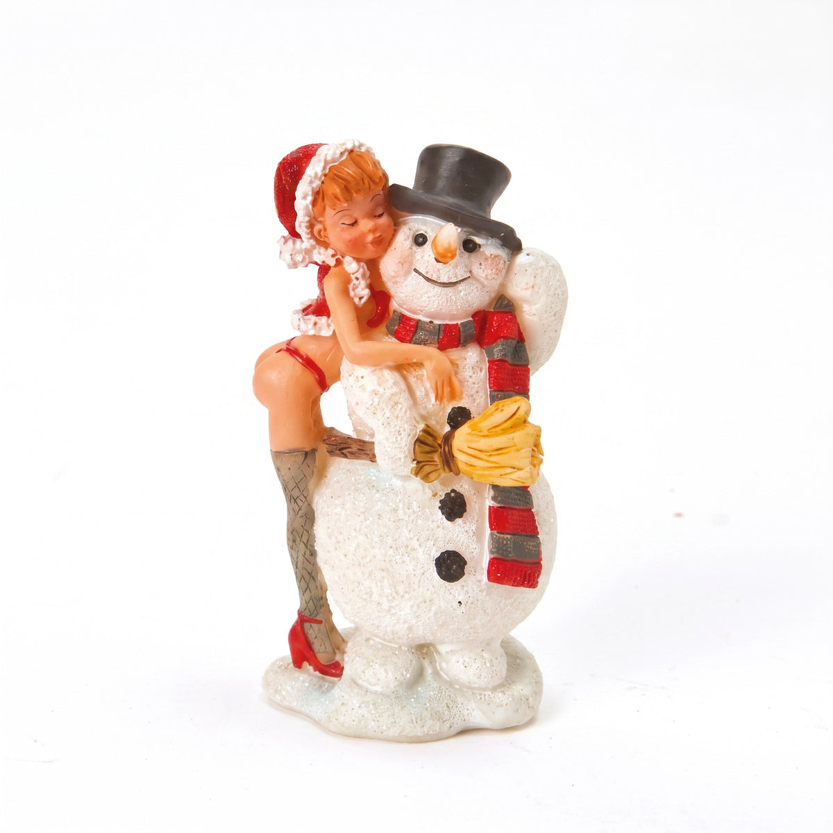 Julgodis med snögubbe