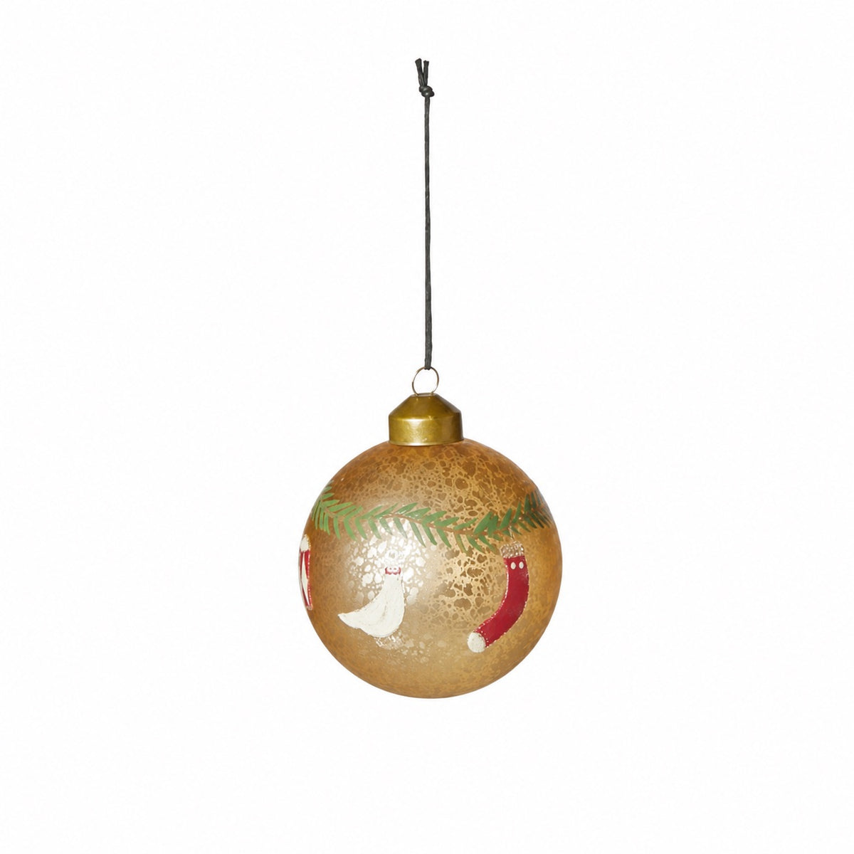 Julkula med julmotiv guld