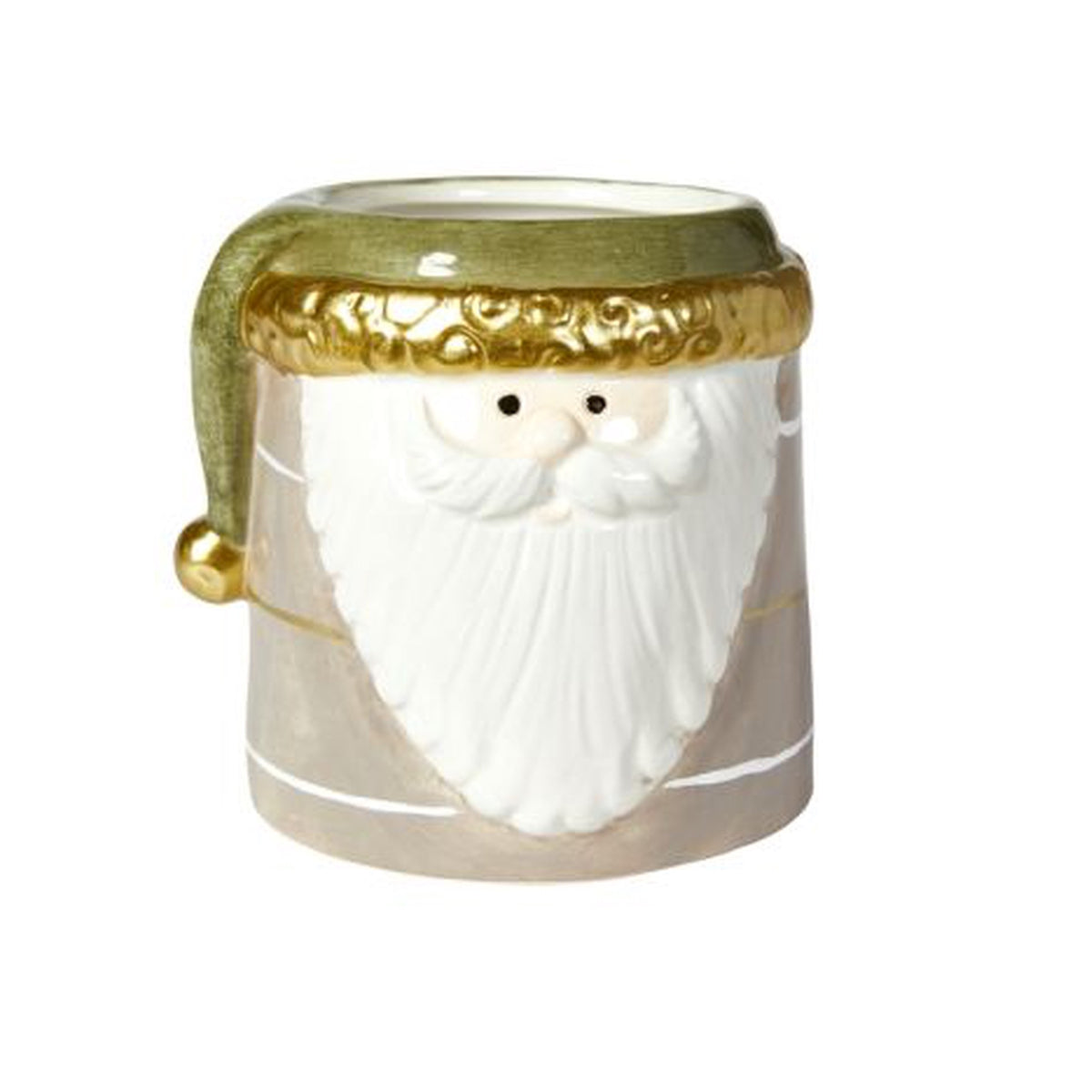 Blomkruka med jultomten grön eller grå