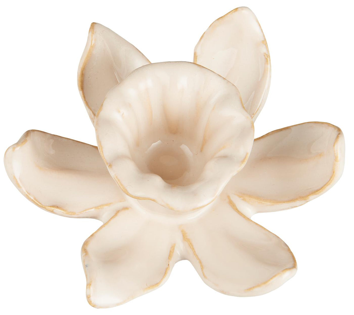 Lysestage Daffodils butter cream fra Ib Laursen set oppe fra