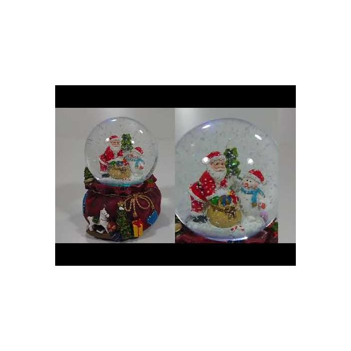 Snöglob Tomte med presentsäck