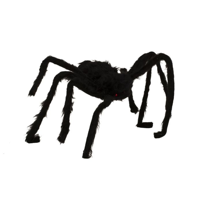 Edderkop sort 70 cm i diameter