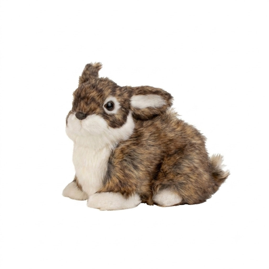 Hare med konstgjord päls 14 cm hög