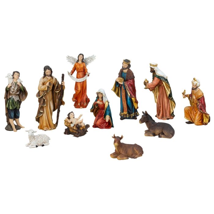 Julkrubba med höga figurer 11 cm – 45 cm