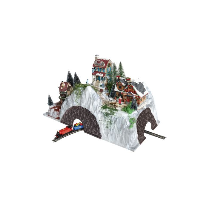 Bjergfundament med togtuneller