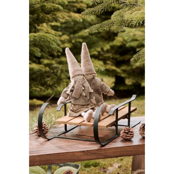 Dekokælk sort med træsæde