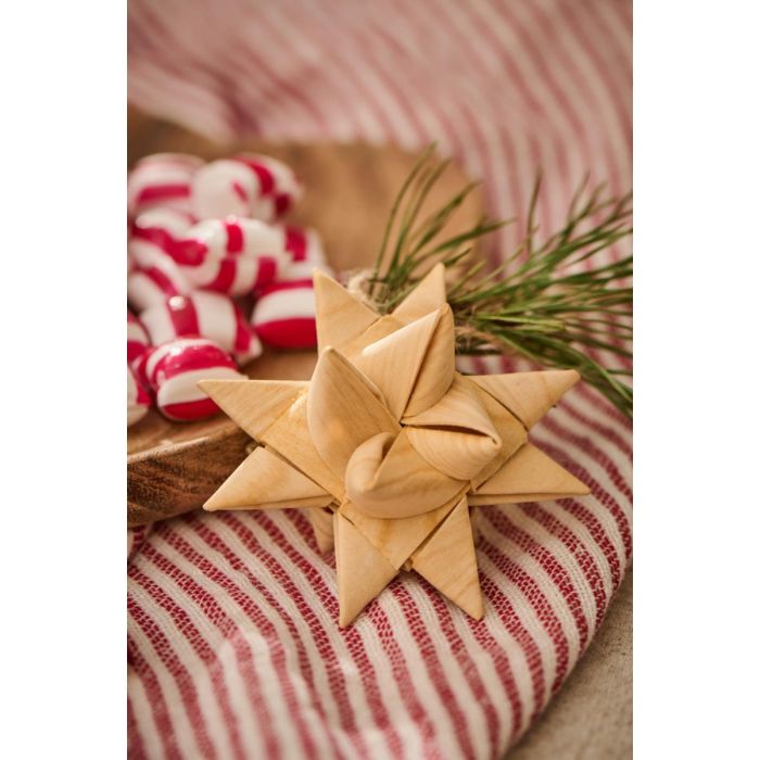 Stjerne flettet spån til ophæng