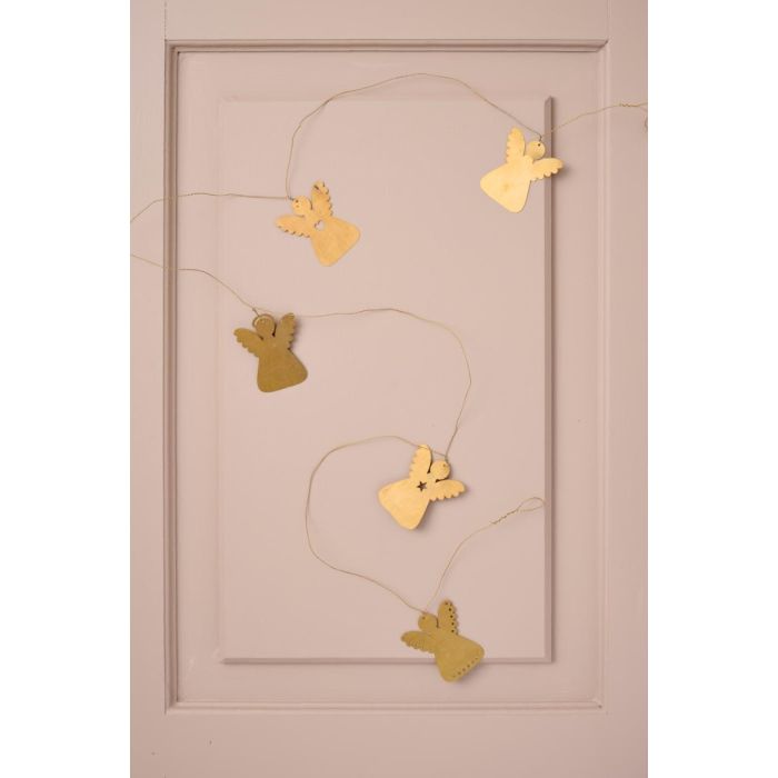 Guirlande med engle i messing