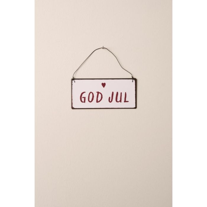 Metalskilt God Jul