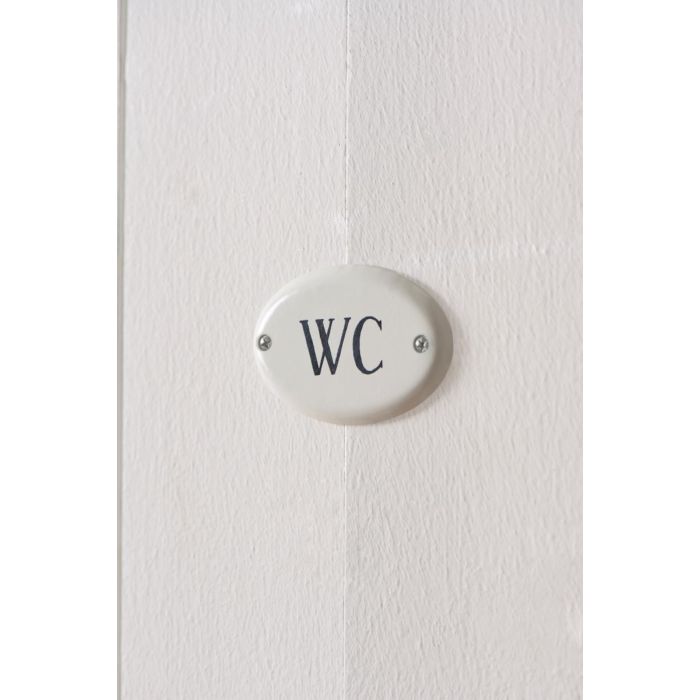 Metalskilt WC