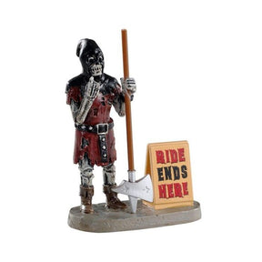 Lemax Bøddel figur med økse og skilt