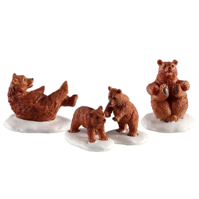Bear Family Snow Day Set of 4