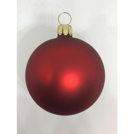 Julgranskulor mattröda 6 cm 5-pack