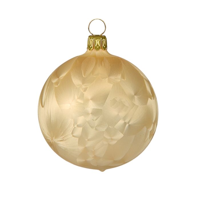 Julekugler i glas champagne 6 cm 5-pak