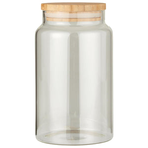 Opbevaringsglas med bambuslåg 1000 ml fra Ib Laursen
