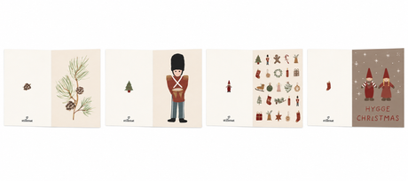 Julkort My Nostalgic Christmas 4-pack nedersta set
