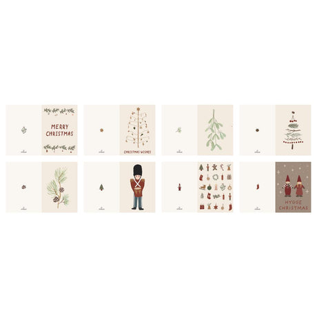 Julkort My Nostalgic Christmas 4-pack med 2 olika motiv