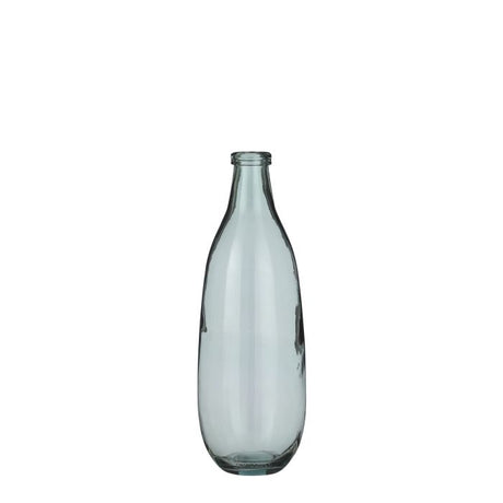 Glasvase i genanvendt lysegrønt glas