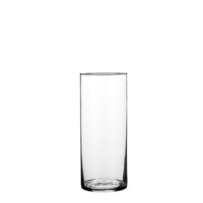 Cylinder glasvase 30 cm høj 12 cm i dia