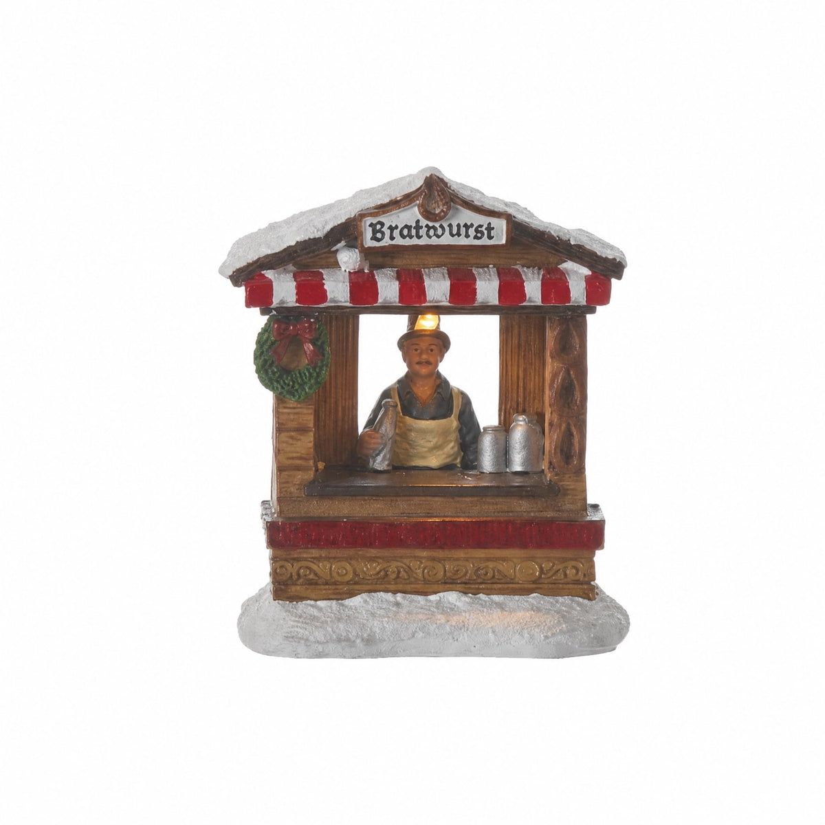 Tysk julmarknad med belysning