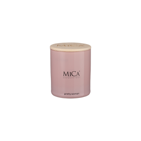 Mica duftlys pretty woman i lyserødt glas