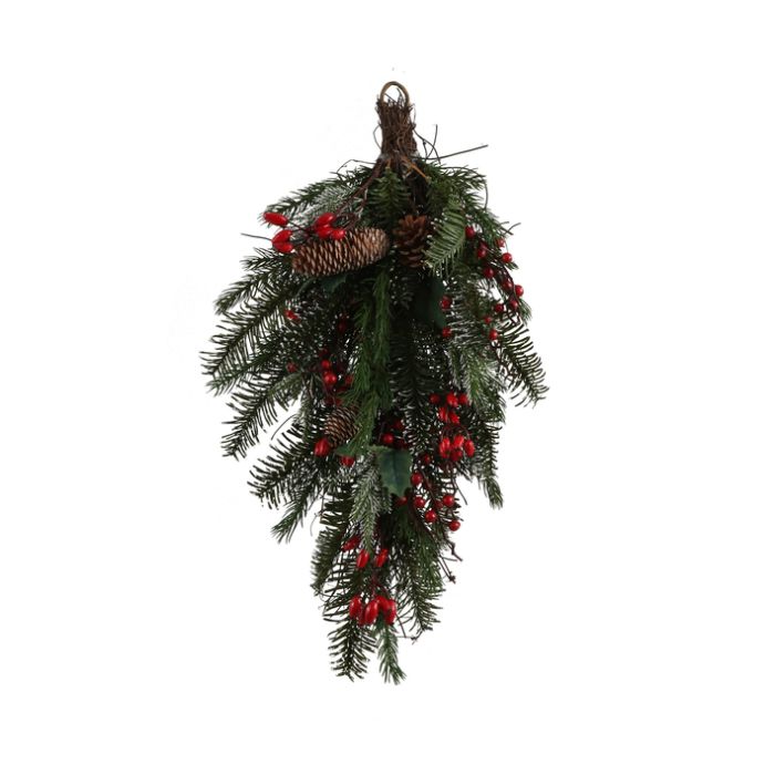 Hængende grangrene med bær