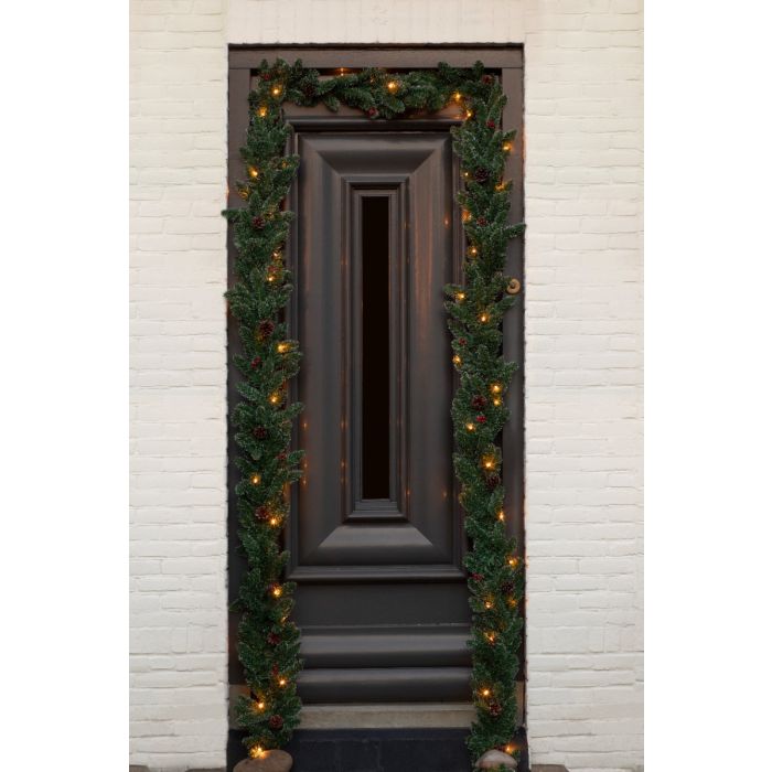 Creston granguirlande med lys 180 cm lang 
