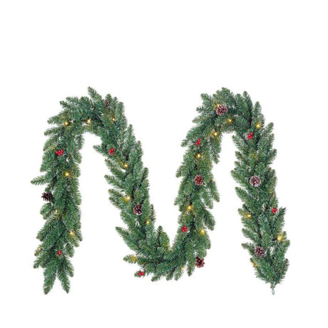 Creston granguirlande med lys 270 cm lang 