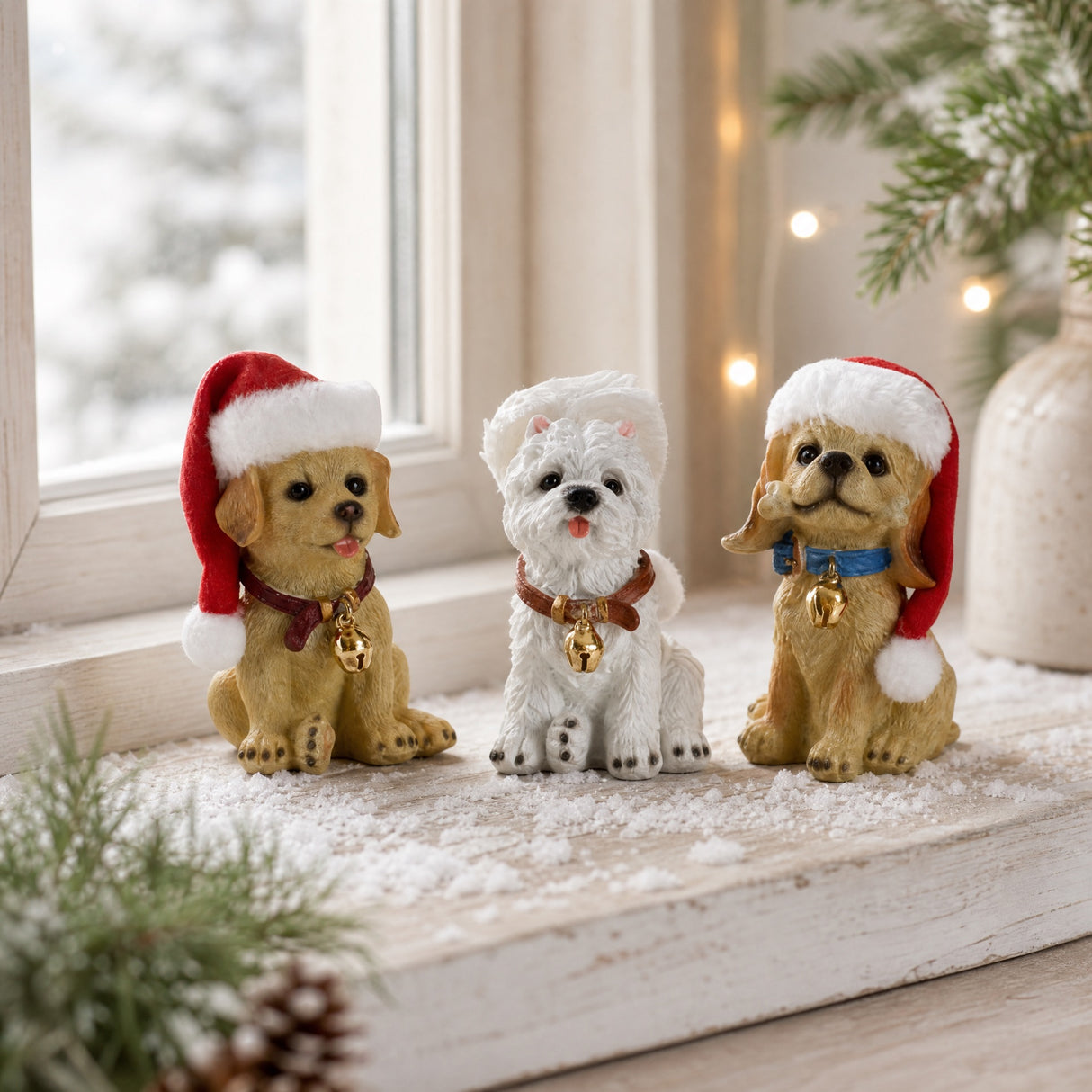 Julhund med mjuk mössa