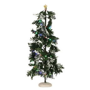Luville Nåletræ med farvet lys 40 cm højt