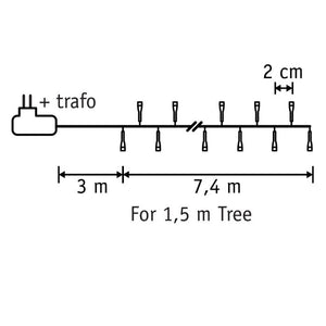 Lyskæde Snake light 370 LED varm hvid 7