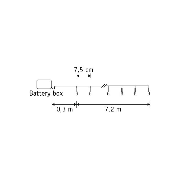 2 m batteriboks m/timer