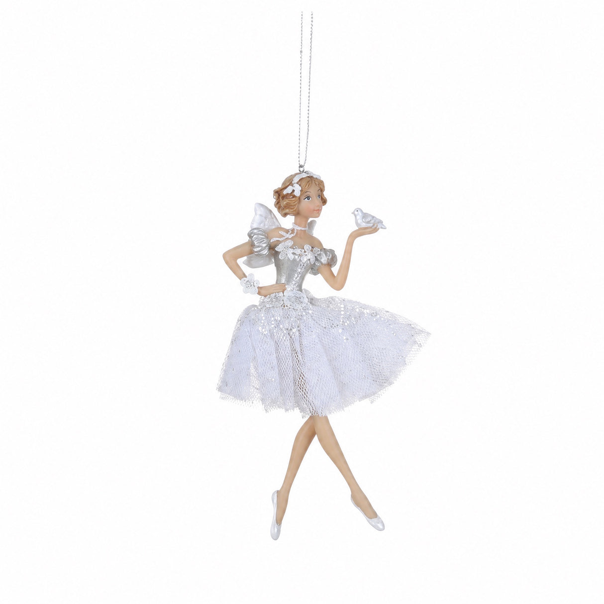 Ballerina med vit kjol