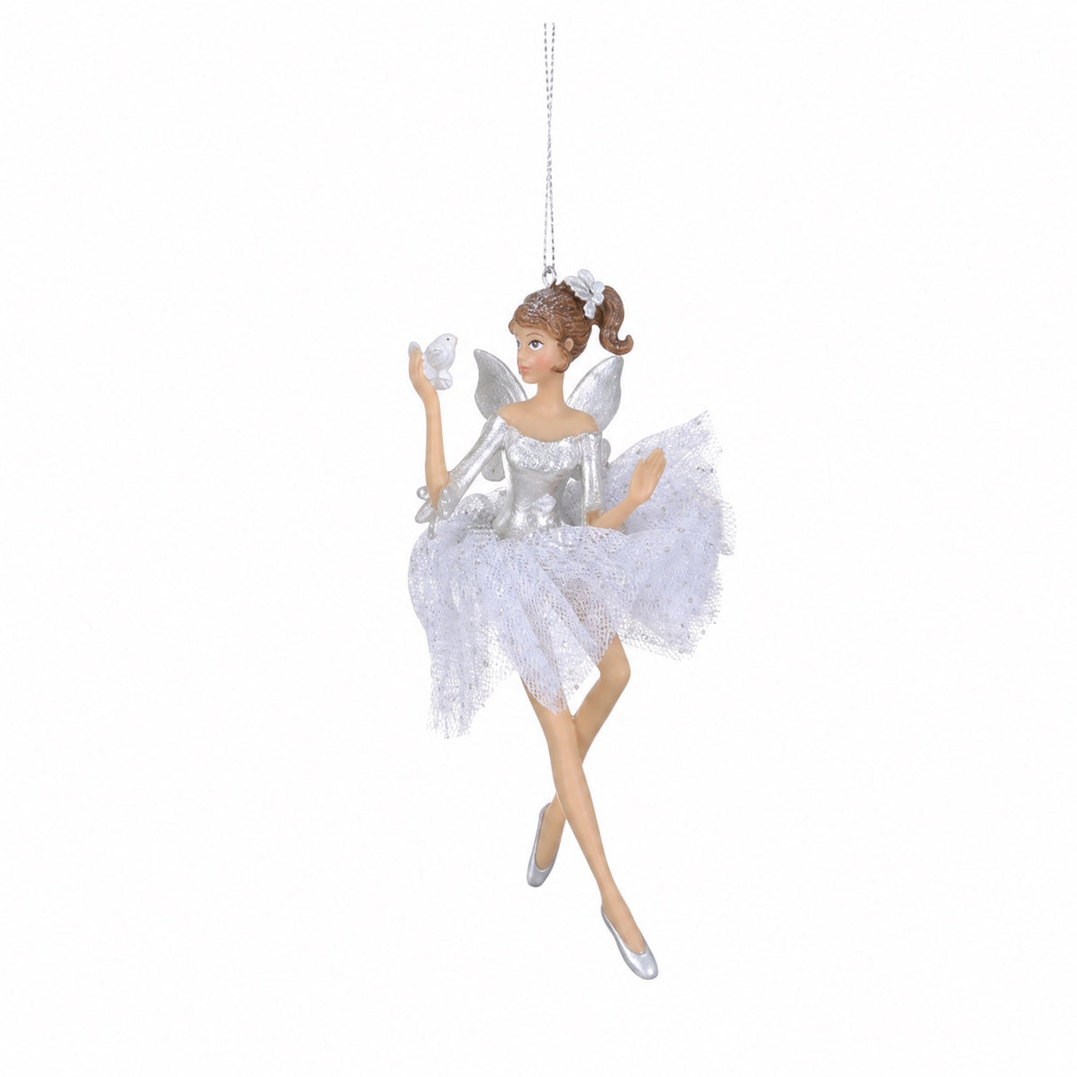 Ballerina med vit kjol