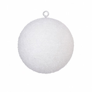 Julgranskulor i frigolit med snö 20 cm i dia
